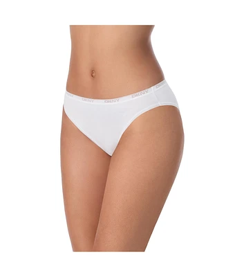 Dkny Women's Cotton Modal Bikini 3 Pack- DK8462P3
