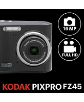 Kodak Pixpro FZ45 Friendly Zoom 16MP Full Hd Digital Camera, Black
