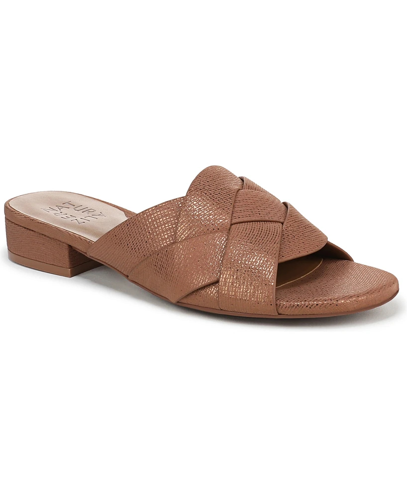 Naturalizer Women's Morena 2 Block Heel Slide Sandals
