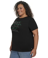 Karl Lagerfeld Paris Plus City Skyline Graphic T-Shirt