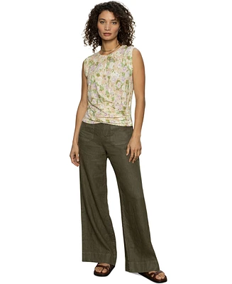 Sanctuary Women's The Linen Marine Wide-Leg Pants