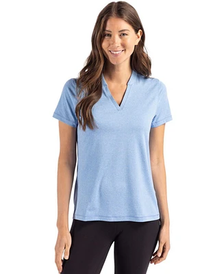 Cutter & Buck Women's Forge Heathered Stretch Blade Top