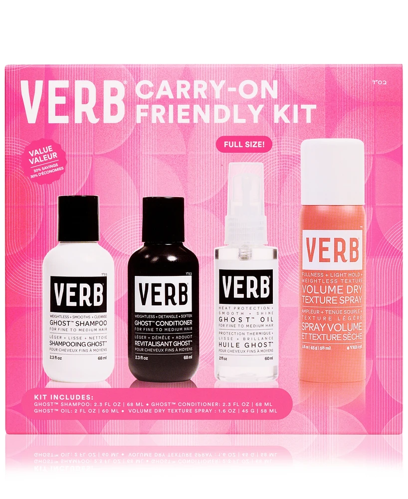 Verb 4-Pc. Carry-On Friendly Hair-Care Set