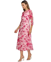Js Collections Women's Nadine Embroidered 3/4-Sleeve Party Dress