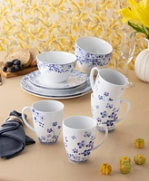Noritake Bloomington Road 4.75" Set of 4 Mugs, Service for