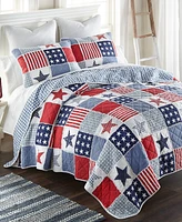 Donna Sharp Stars and Stripes Americana -Pc. Quilt Set