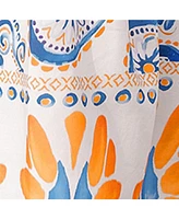 Cupshe Women's Greek Getaway Paisley Mini Beach Dress