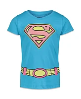 Justice League Toddler Girls Dc Comics 4 Pack T-Shirts to (2T - 18-20)