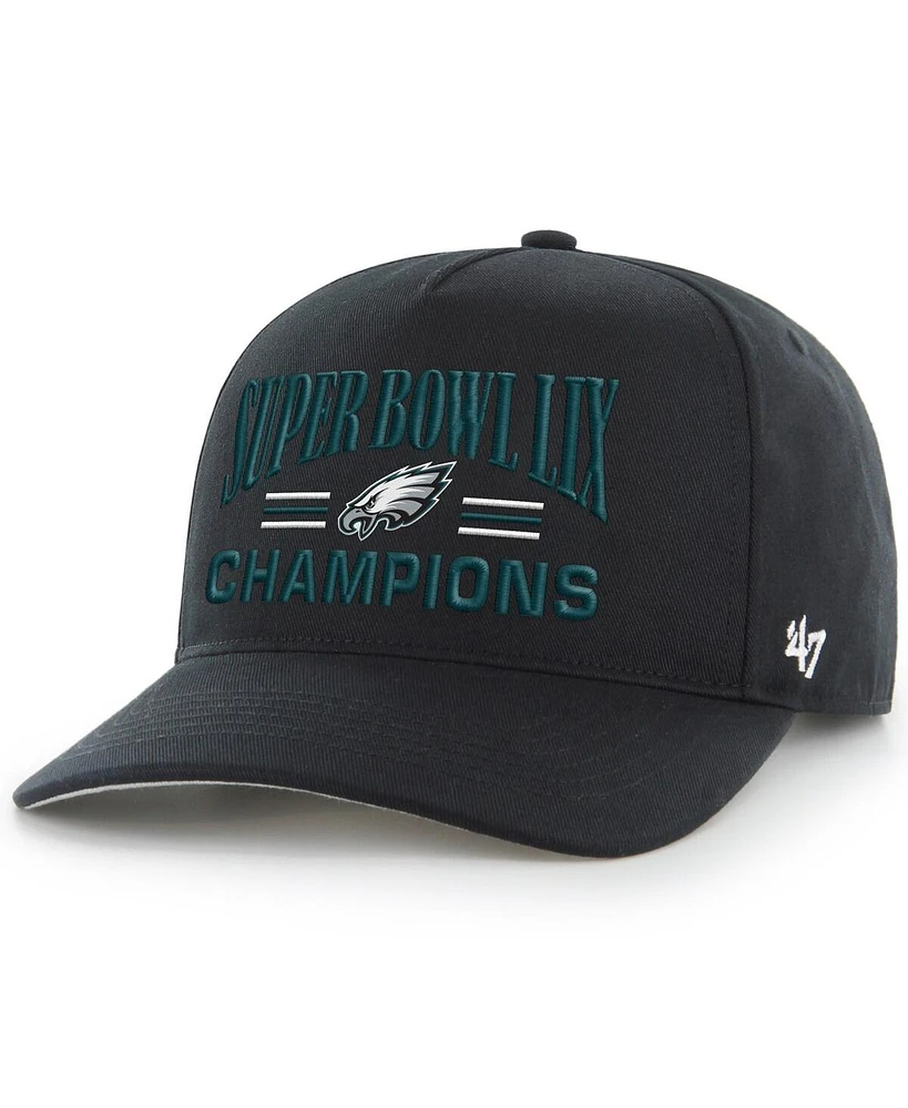 '47 Brand Men's Black Philadelphia Eagles Super Bowl Lix Champions Hitch Adjustable Hat