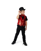 Sequin Vest with Bowtie