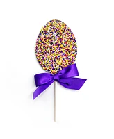 Sugar Plum Chocolates Easter Egg Milk Chocolate Lollipops, 6 Pieces