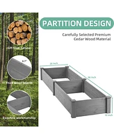 Over Ground Raised Garden Bed 96x28x10'', Large Long Planter Box for Outdoor, Tool-Free Assembly