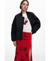 Desigual Women's Collage skirt with turned waist
