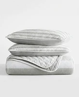 ienjoy Home Summer Stripes Reversible 3-Pc. Lightweight Quilt Set