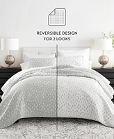ienjoy Home Painted Dots Reversible -Pc. Quilt Set