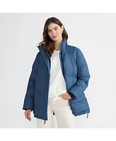 Lands' End Women's Squall Insulated Slicker Puffer Jacket