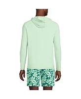 Lands' End Men's Cooling Long Sleeve Upf 50 Hooded Swim Tee Rash Guard