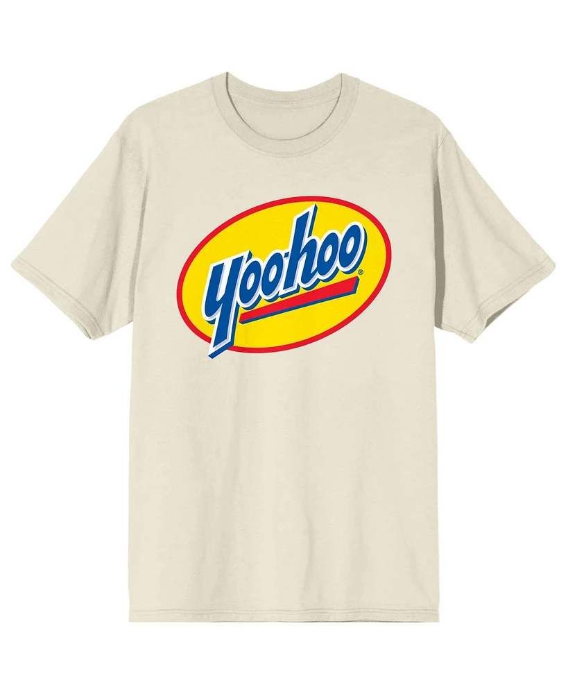 Yoo-hoo Men's Yoohoo Classic Logo Natural Short Sleeve Tee-3XL