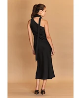 Crescent Women's Bonnie One Shoulder Scarf Dress