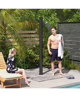 Outsunny 7.1FT Slolar Heated Outdoor Shower, 9.2 Gal Outdoor Solar Shower