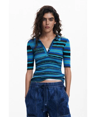 Desigual Women's Striped knit T-shirt