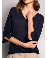 Celtic & Co. Women's Fine Knit Merino V-Neck Sweater