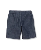 Lands' End Girls Pull On Chambray Elastic Waist Shorts