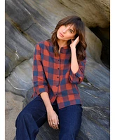 Celtic & Co. Women's Check Swing Blouse