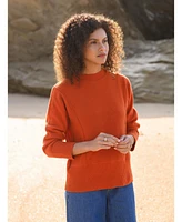 Celtic & Co. Women's Exposed Seam Crew Neck Sweater