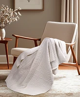 Levtex Melange Stitch Stitching Quilted Throw, 50" x 60"