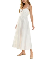 Juniors' Cut-Out Midi Dress