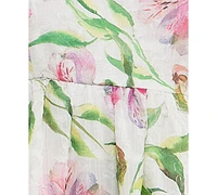 Seni & Cade Juniors' Floral-Print Babydoll Dress