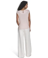 Calvin Klein Petite Sleeveless Printed Blouse