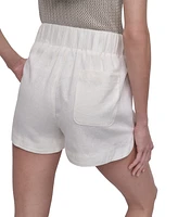 Dkny Jeans Women's High-Rise Dolphin-Hem Shorts - Ivy