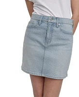 Dkny Jeans Women's Rhinestone-Front Denim Mini Skirt - H8s