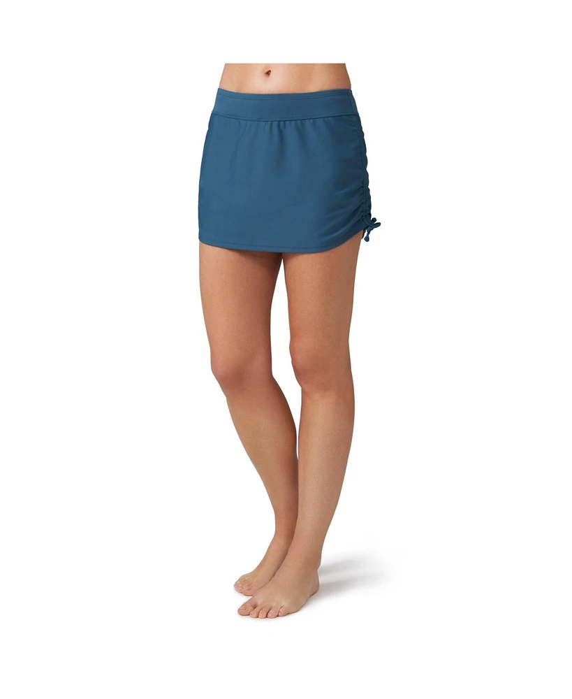 Free Country Women's Side Shirred Swim Skirt