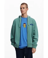 Desigual Men's Marvel zip-up sweatshirt