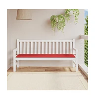 Garden Bench Cushion Red 70.9"x19.7"x1.2" Oxford Fabric