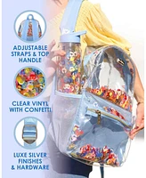 Packed Party Backpack Women's Small Fashion Shoulder Book Bag Trendy Look for Ladies at School, Work