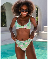 Kenny Flowers Women's Fuller Coverage High Waist Tie Bottom