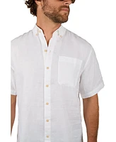 Kenny Flowers Men's Short Sleeve Linen Shirt