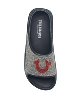 True Religion Ladies Stallion Rhinestone Logo Sandal