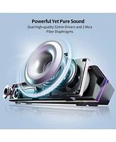 Edifier Gaming Speakers Computer with Microphone, Powered Laptop Speakers Quick Connection Bluetooth 5.3