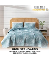 Linery & Co. Coastal Microfiber Quilt Set With Shams