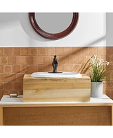 Waterfall Single Hole Single-Handle Low-Arc Bathroom Faucet With Pop-up Drain Assembly in Oil Rubbed Bronze