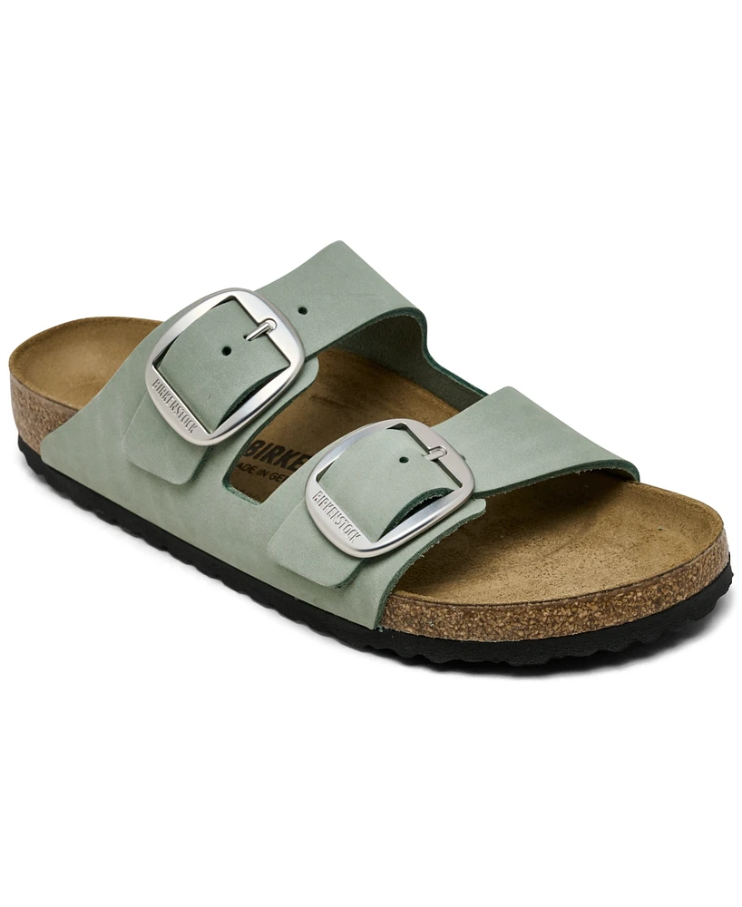 Birkenstock Women's Arizona Big Buckle Nubuck Leather Sandals from Finish Line