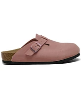 Birkenstock Little Girls Boston Suede Leather Clogs from Finish Line