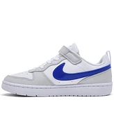 Nike Little Kids Court Borough Low Recraft Fastening Strap Casual Sneakers from Finish Line