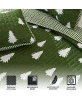 Linery & Co. Lodge Microfiber Quilt Set with Shams