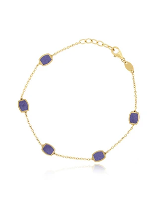 The Lovery Amethyst Icon Bracelet 14K Gold